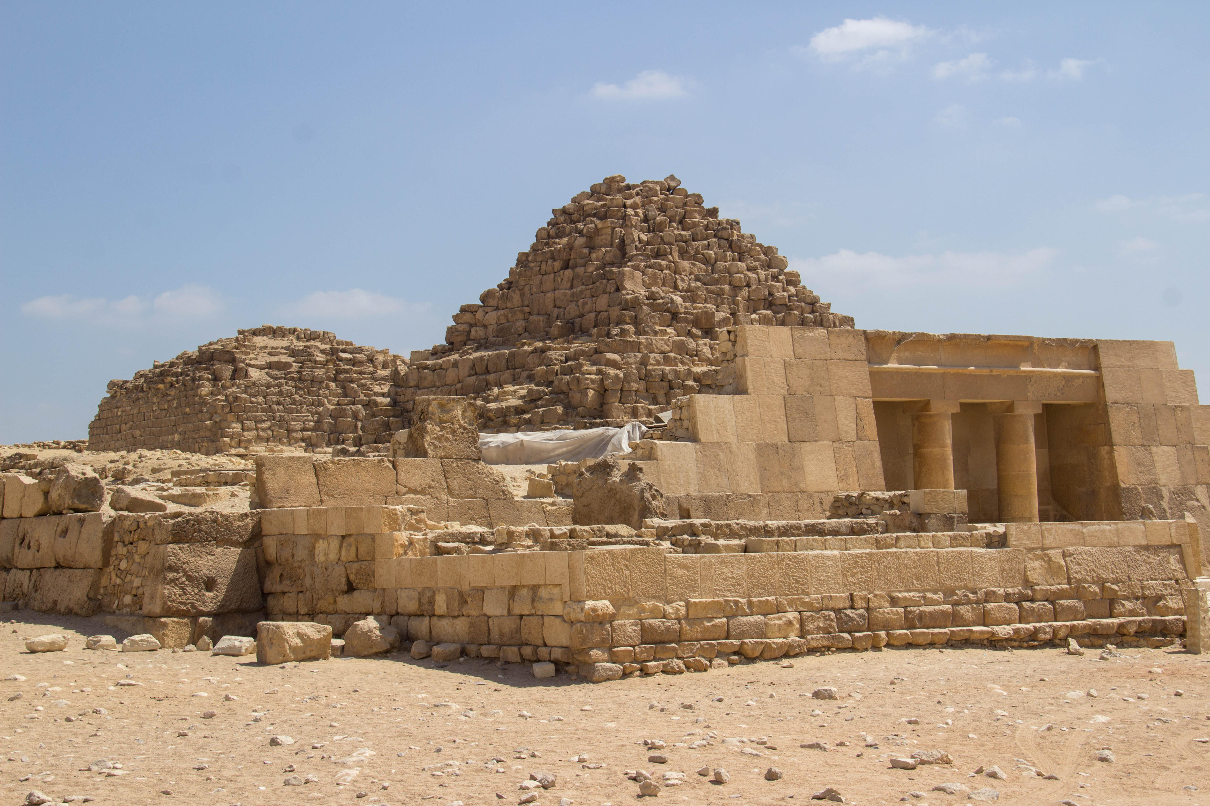 The Tomb of Queen Hetepheres in the Giza pyramid complex adjacent to the Pyramid of Khufu.