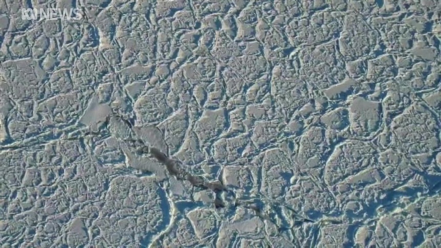 Scientists study rare 'dragon ice' in Antarctica. Vision courtesy Dr Guy Williams