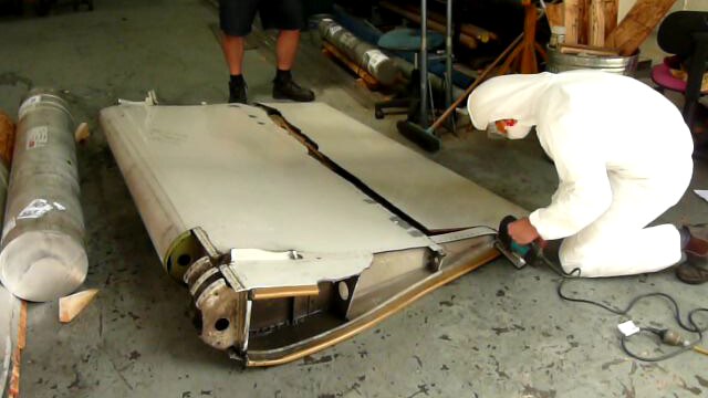The CSIRO modified a genuine used Boeing 777 flaperon so it appeared identically to the genuine MH370 debris that washed up.