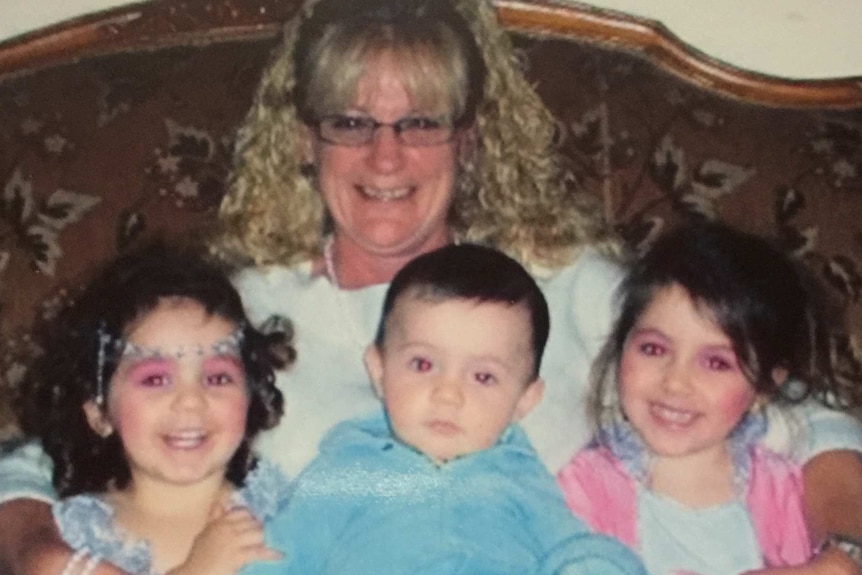 Karen Nettleton and her grandchildren