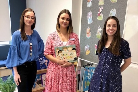 Graduate teachers Bianca Mills, Annabelle Bond and Summer Graf.