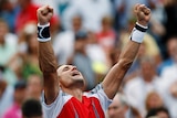 Spain's David Ferrer beat Serbia's Janko Tipsarevic to reach the US Open semi-final.