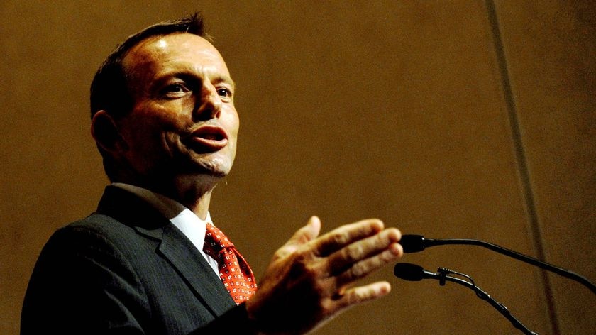 Federal Opposition Leader Tony Abbott addresses The Sydney Institute