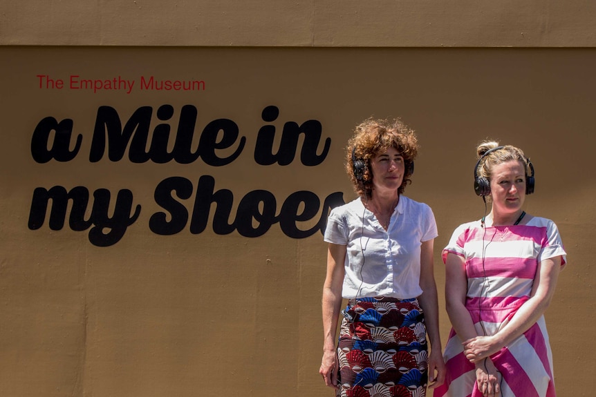A Mile in My Shoes creative team Clare Patey and Kitty Ross. February 18, 2016.