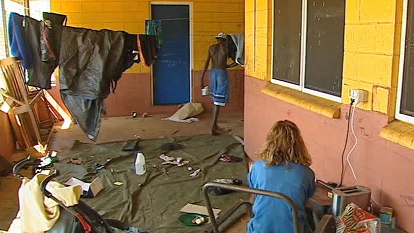 A house at a remote Aboriginal community in the Northern Territory