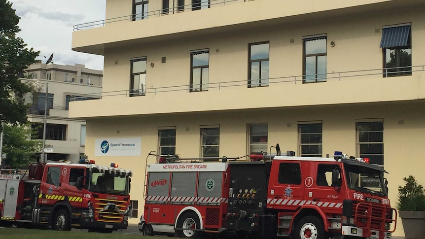 Emergency services at Melbourne's Epworth Freemason's Hospital.