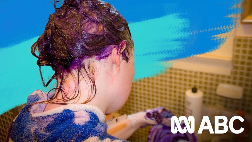 Girl paints mother's face with long-lasting dye leaving her bright