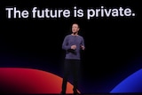 Facebook CEO Mark Zuckerberg addresses a conference in 2019.