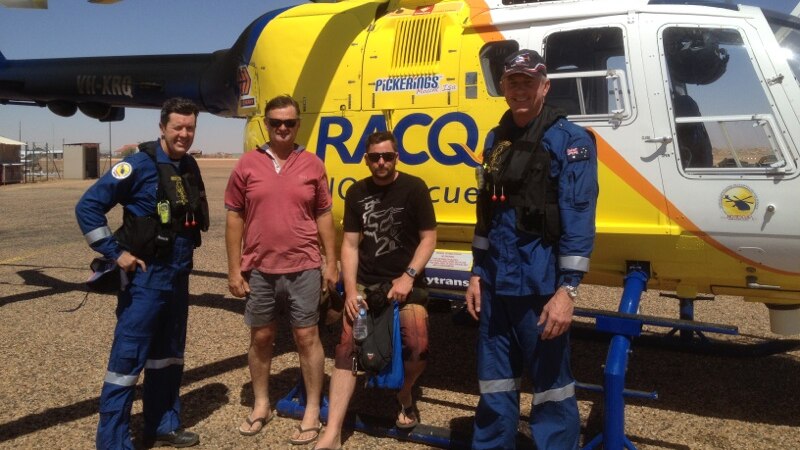 Two motorcyclists rescued in Simpson desert with NQ Rescue officers