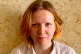 Darya Trepova appears in a video released by Russian authorities.