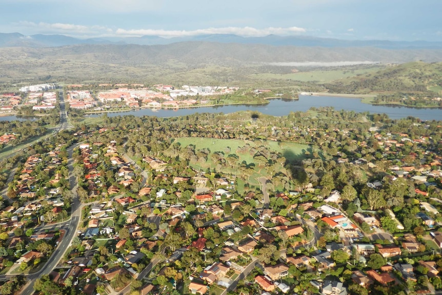 Looking towards Tuggeranong Town Centre