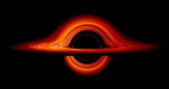 Visualisation of a black hole