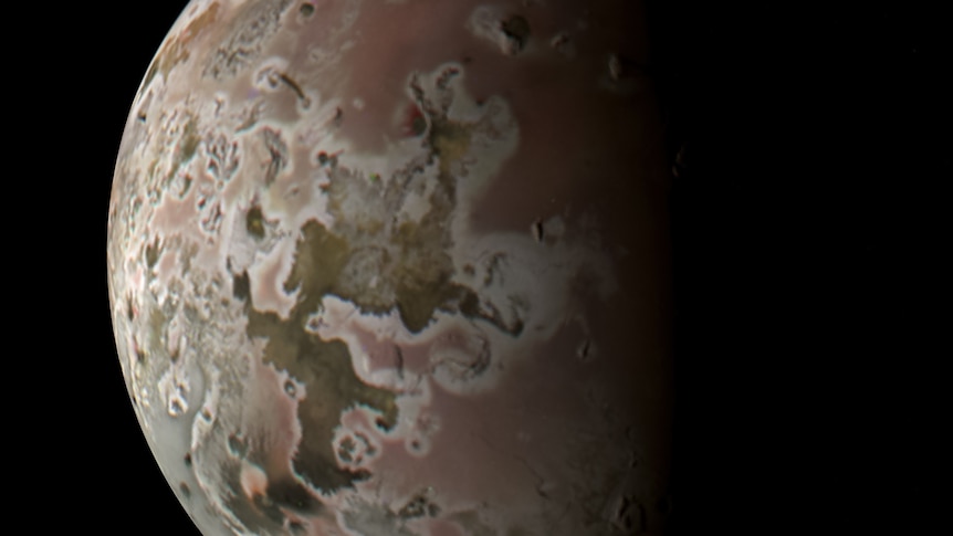 Jupiter's moon Io, captured by NASA's Juno probe.