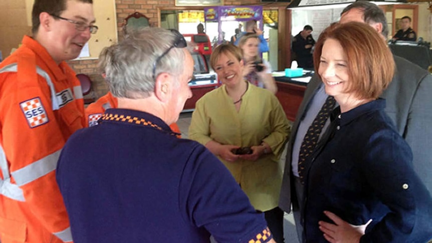 Julia Gillard meets volunteers