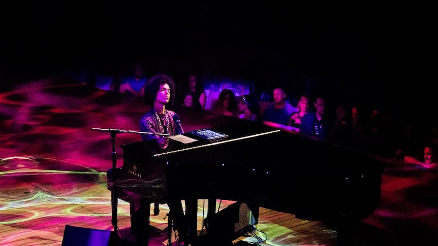 Prince on stage at the Sydney Opera House.