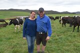 Dairy farmers Richard and Melissa Duniam
