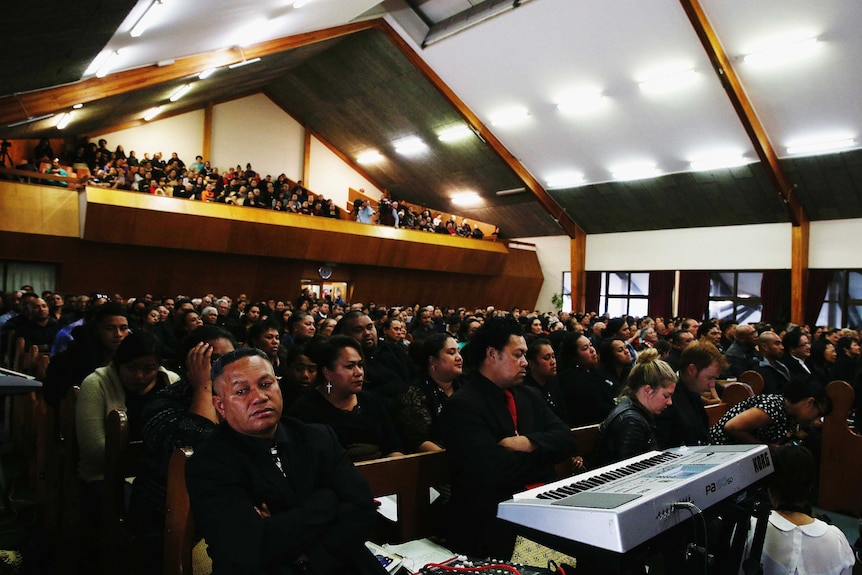 Inside the church for Jonah Lomu's memorial