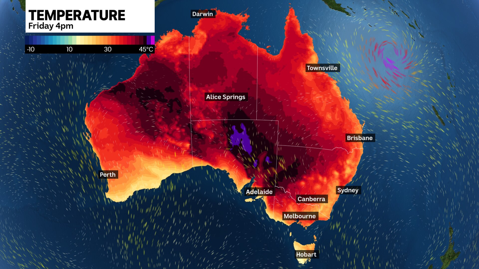 Heatwave spanning half of Australia this week to be capped by rain