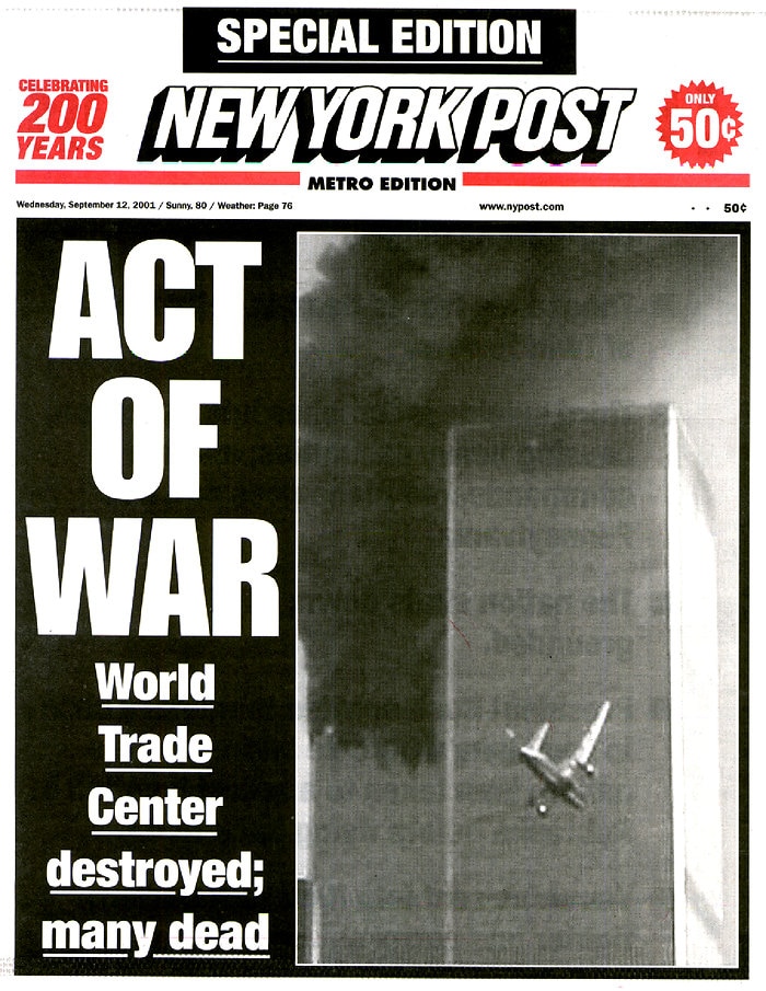 September 11 Newspaper front pages from the following day ABC News