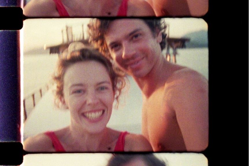 Michael Hutchence and Kylie Minogue on film.
