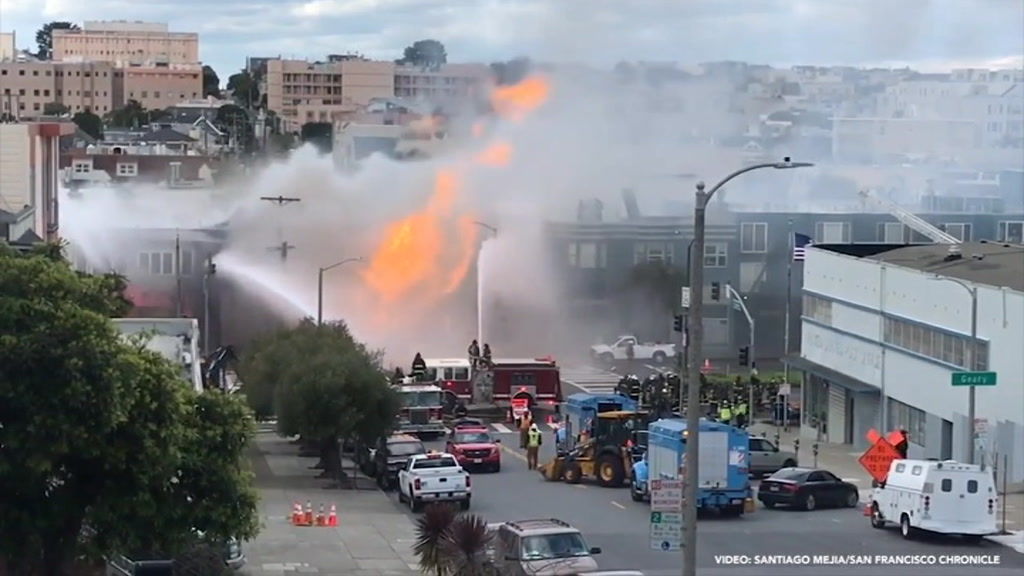 San Francisco Gas Explosion Burns Through Buildings Forcing Evacuations Abc News