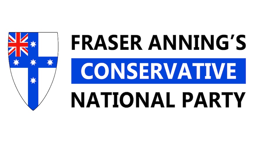 The logo of the Conservative Nationals, consisting of a shield with a blue cross in the centre, white stars and union jack.