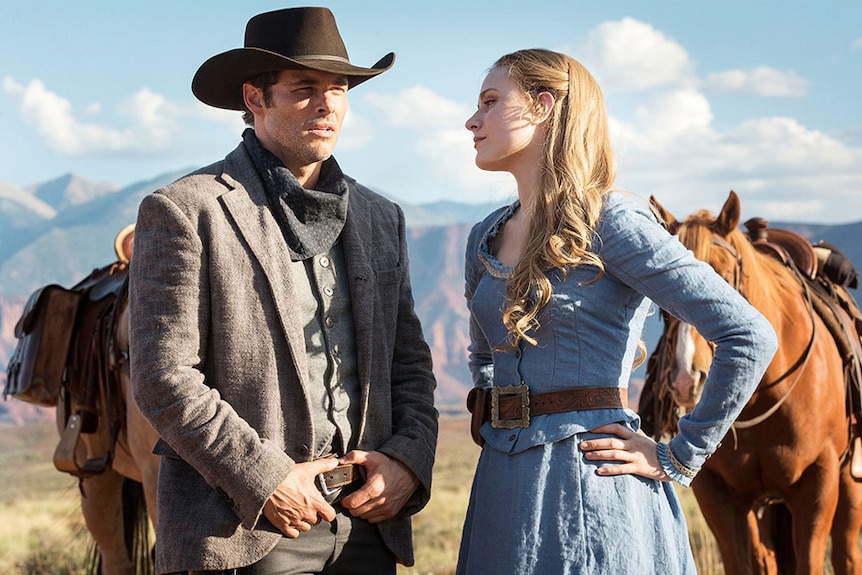 A scene from the HBO series Westworld.