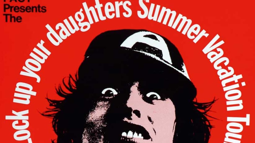 The AC/DC Lock Up Your Daughters Summer Vacation Tour poster of 1976.