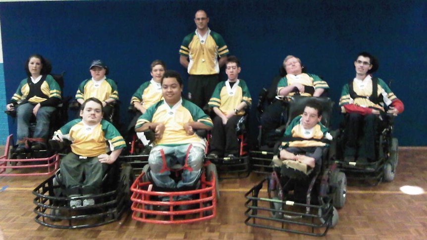 The Australian powerchair football team in 2011.