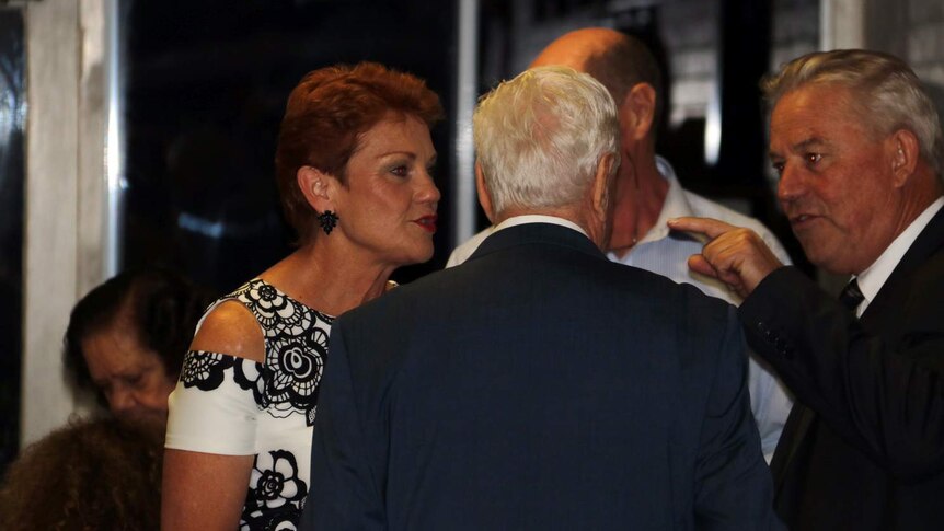 Pauline Hanson speaks with One Nation WA president Colin Tincknell.