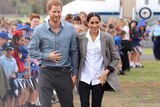 The Duke and Duchess of Sussex Harry and Meghan arrive in Dubbo