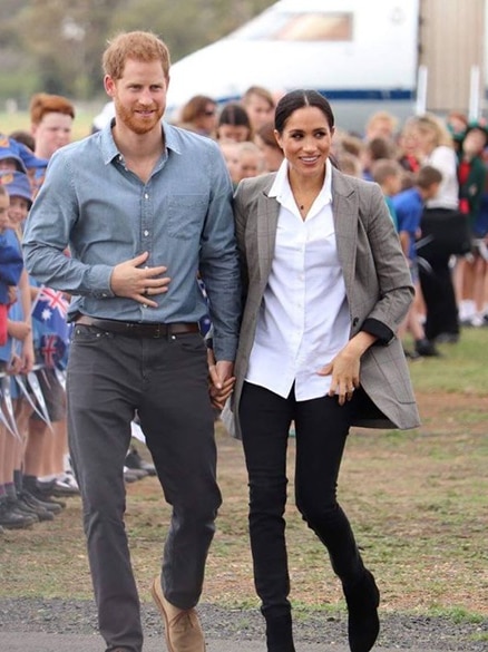 The Duke and Duchess of Sussex Harry and Meghan arrive in Dubbo