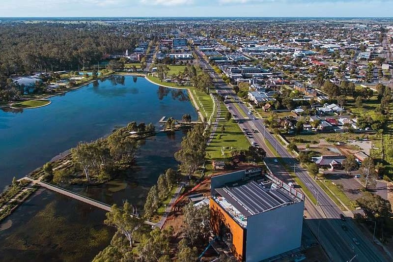 An image of Shepparton from the air. 