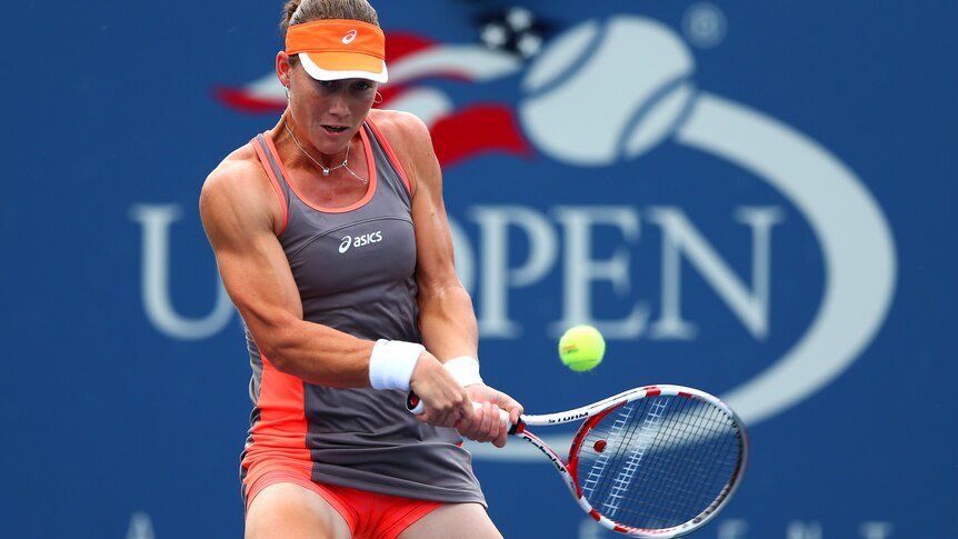 Stosur rips a backhand