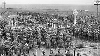 The Pozieres region of France during WW1