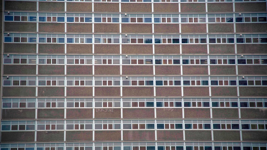 Housing commission flats in Lygon Street, Carlton.