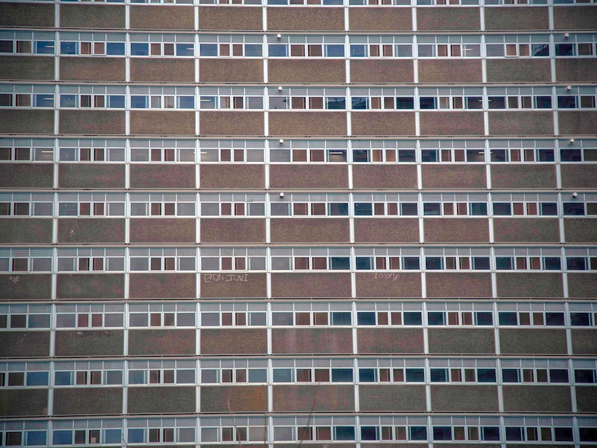 Housing commission flats in Lygon Street, Carlton.
