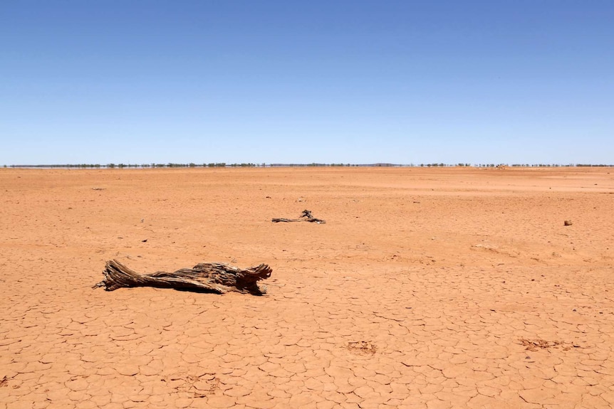 Drought is widespread at these properties north of Eromanga.