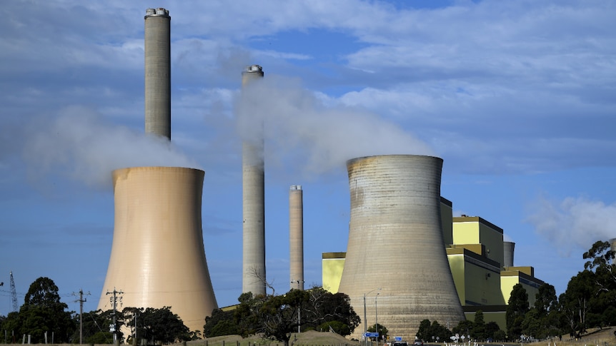 Loy Yang power station in the La Trobe Valley, east of Melbourne.