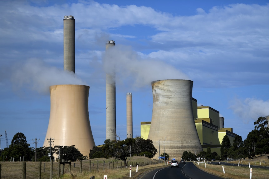 Loy Yang power station in the La Trobe Valley, east of Melbourne.