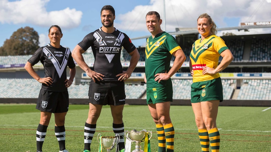 Rugby league captains from New Zealand and Australia in 2017