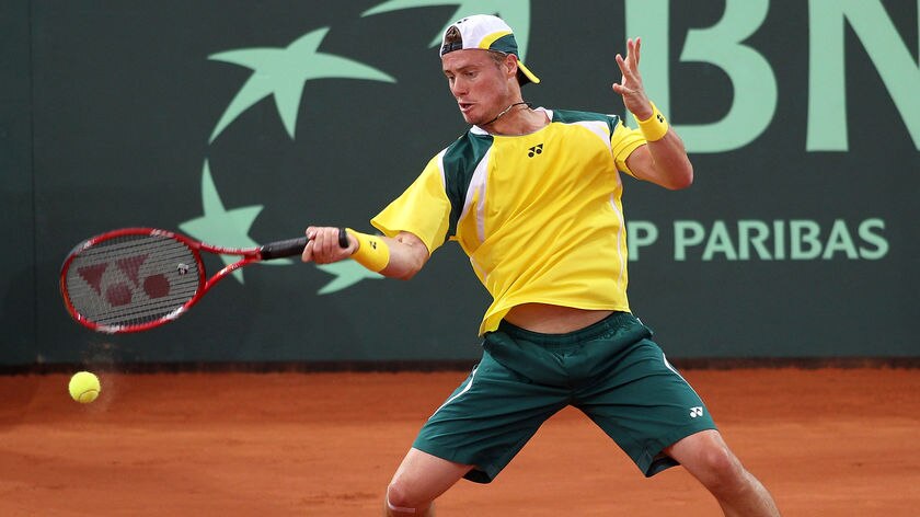 Miles in the legs: Hewitt has benefitted from the hit-out on clay.