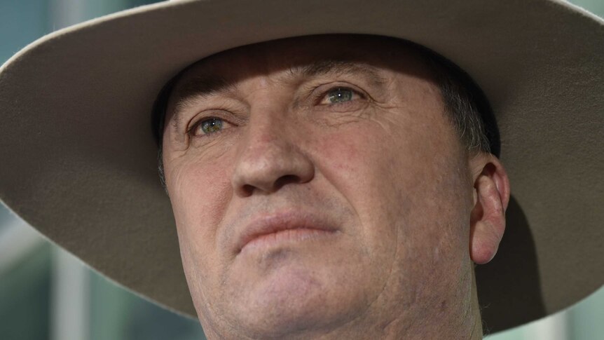 Barnaby Joyce in a hat