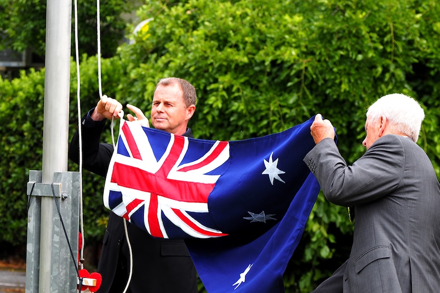 Flag lowered for the last time at the Repat