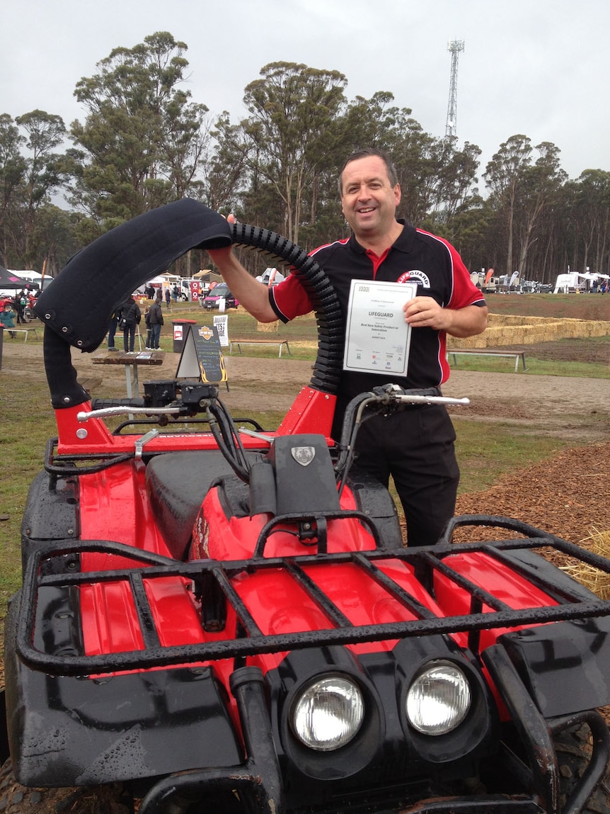 Quad bike crush device wins Agfest safety award