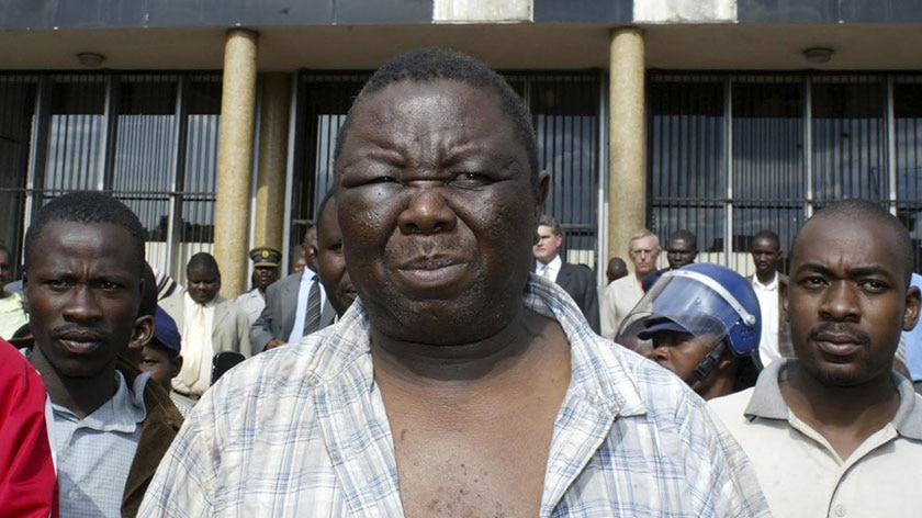 Zimbabwean Opposition Leader Morgan Tsvangirai leaves the Harare Magistrates Court for medical attention [File photo].