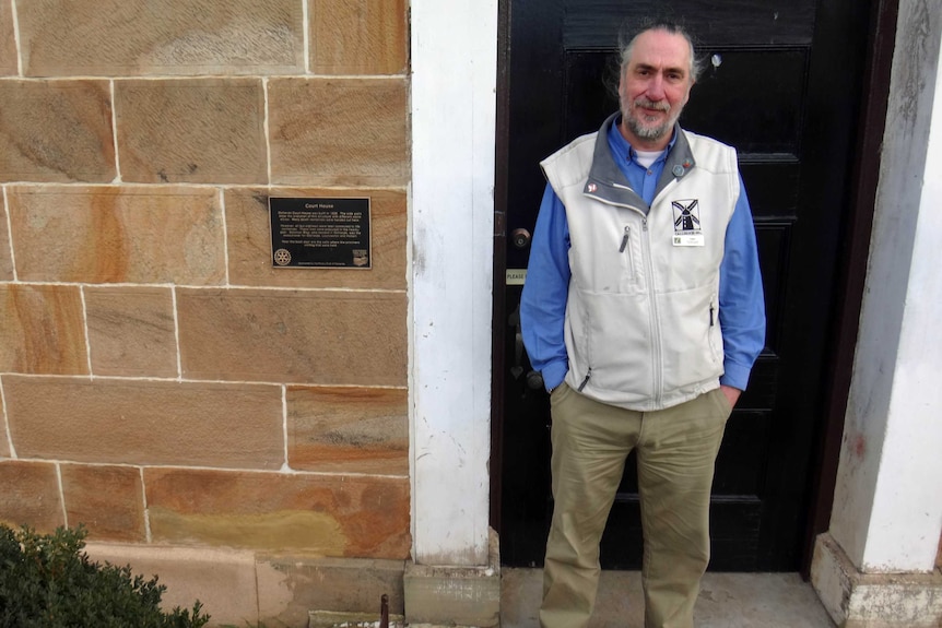 Tony Royce standing in the door of the Oatlands Supreme Court