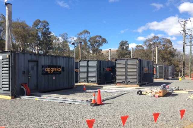 New diesel generators at Meadowbank power station.