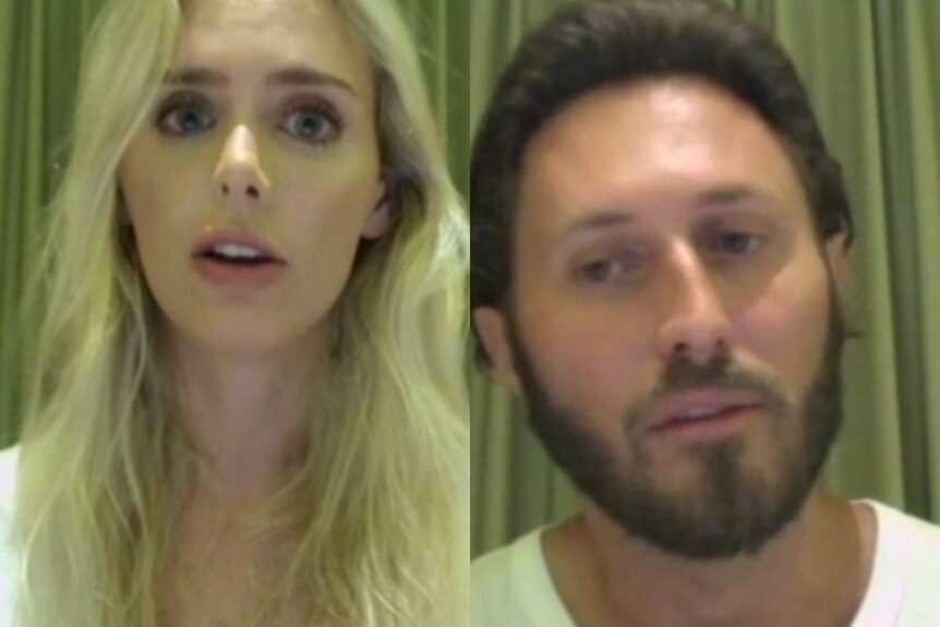 Australian couple Leify Porter and John Muzza witnessed the Bangkok blast