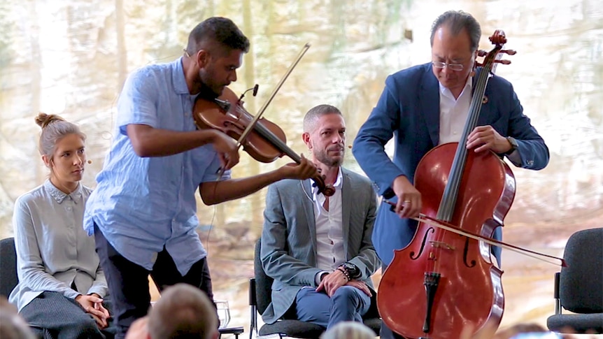 Yo-Yo Ma performs Appalachia Waltz on the cello